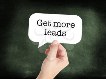Get more leads written on a speechbubble
