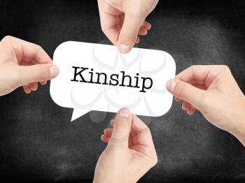 Kinship written on a speechbubble