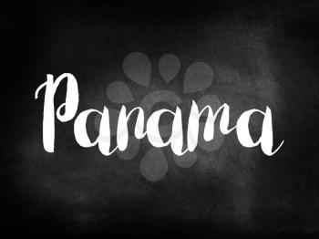 Panama written on a blackboard