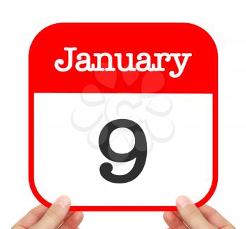 January 9 written on a calendar