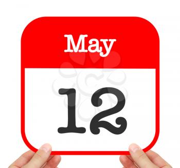 May 12 written on a calendar