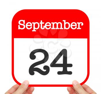 September 24 written on a calendar