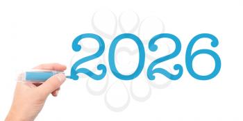 The year of 2026written with a marker