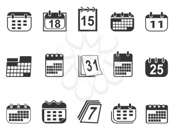 Royalty Free Clipart Image of Calendar Icons