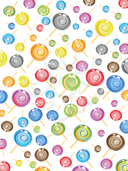 Royalty Free Clipart Image of a Candy Background