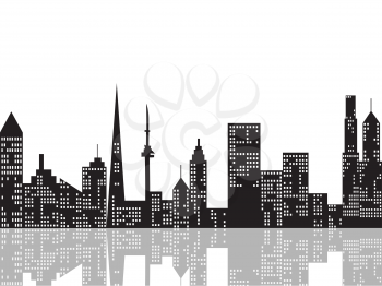 Royalty Free Clipart Image of a City