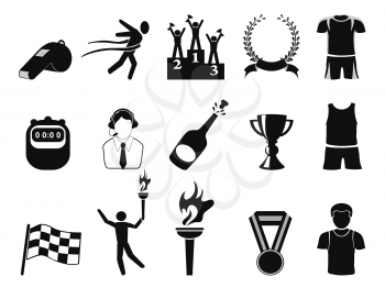 Royalty Free Clipart Image of Sports Icons