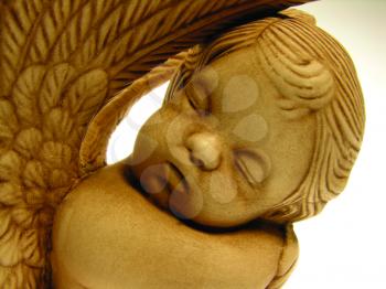 Royalty Free Photo of a Sleeping Angel Figurine