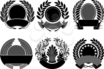 Royalty Free Clipart Image of Crests