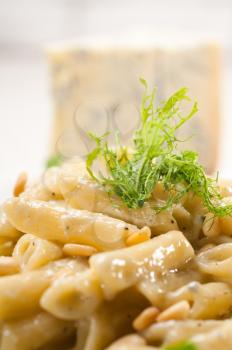 Royalty Free Photo of Penne Pasta and Pine Nuts