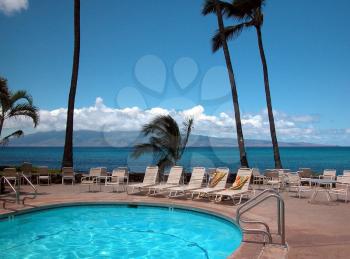 Royalty Free Photo of a Pool on the Island on Hawaii