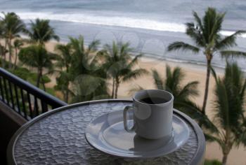 Royalty Free Photo of Morning Coffee In Paradise