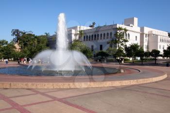 Royalty Free Photo of Water Fountains At Balboa Park, San Diego