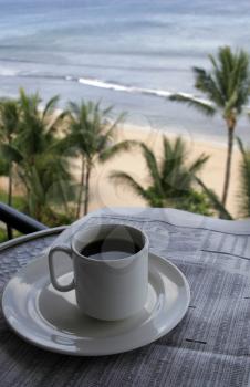 Royalty Free Photo of Morning Coffee In Paradise