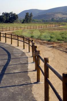 Royalty Free Photo of Horse and Walking Paths in San Diego