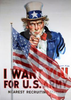 Royalty Free Photo of an Uncle Sam Recruiting Poster