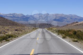 Royalty Free Photo of a Road in the High Sierras