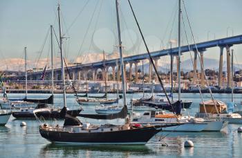 Royalty Free Photo of Boats in San Diego