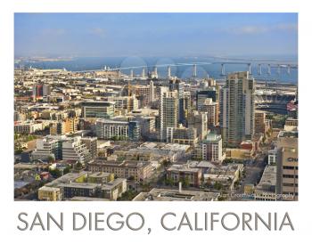 Royalty Free Photo of an Aerial View of San Diego, California