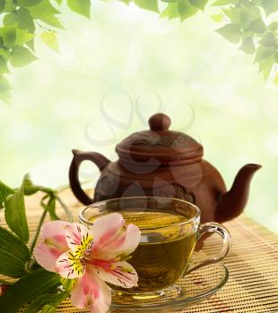 Royalty Free Photo of Tea and a Pot