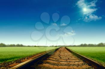 Beautiful road to your dream, abstract travel and transportation backgrounds