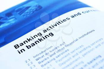 Royalty Free Photo of a Banking and Finance Document