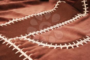 Royalty Free Photo of a Brown Fabric
