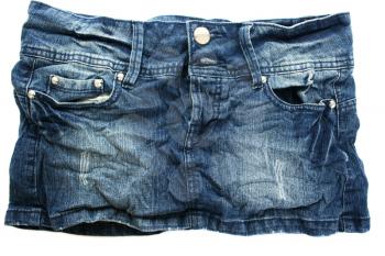 Royalty Free Photo of a Jean Skirt