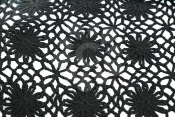 Royalty Free Photo of Black Ornate Knitwear