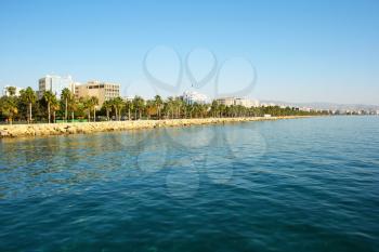 Royalty Free Photo of the Mediterranean Sea at Limassol City, Cyprus