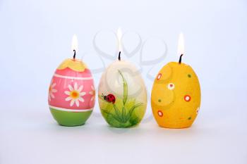 Royalty Free Photo of Easter Egg Candles