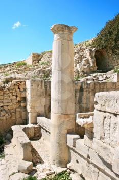Royalty Free Photo of Temple Ruins in Amathus, Cyprus