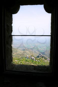 Royalty Free Photo of a View Rrom The Kantara Castle in Northern Cypru