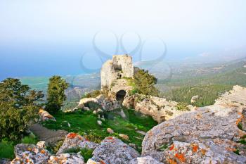 Royalty Free Photo of Kantara Castle in Northern Cyprus