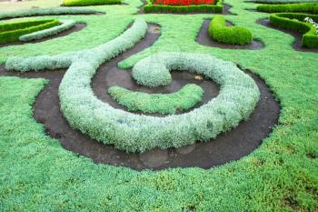 Royalty Free Photo of a Landscape Design in a Garden