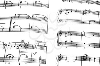 Royalty Free Photo of Sheets of Music