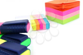 Royalty Free Photo of Markers and Notepads