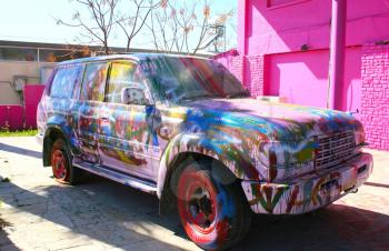 Royalty Free Photo of a Colourful Car