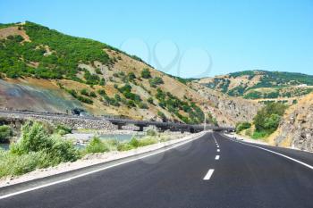 Royalty Free Photo of a Mountain Road in Turkey