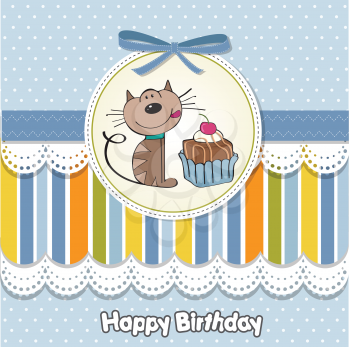 Royalty Free Clipart Image of a Happy Birthday Greeting
