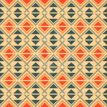 Seamless geometric ethnic pattern, vector format