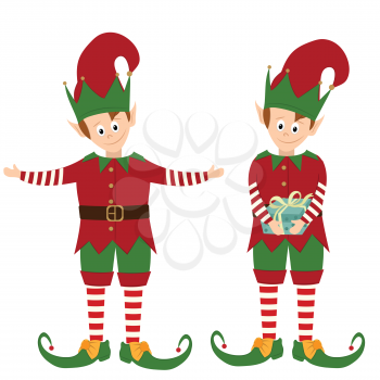 cute  elves collection isolated on white background