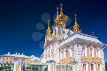  East Chapel of Petergof Palace in St. Petersburg. Russia