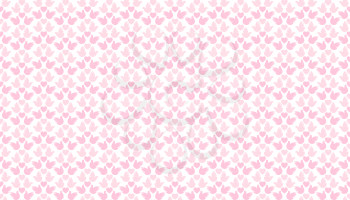 Valentine's Day holiday background, seamless love pattern of hearts and pigeons, simple vector for you design