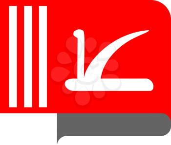 Flag of Jammu Kashmir horizontal shape, pointer for world map