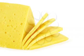 Royalty Free Photo of a Piece of Sliced Cheese