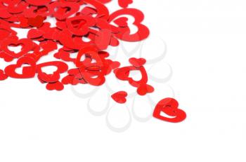 Royalty Free Photo of Valentine Hearts on White