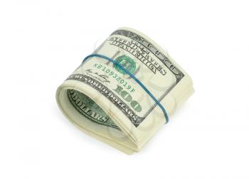 Royalty Free Photo of a Wad of Bills