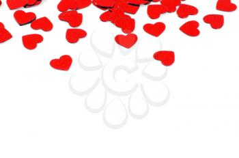 Valentine's Hearts isolated on white
