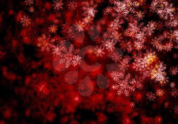 Festive Christmas  background with snowflakes